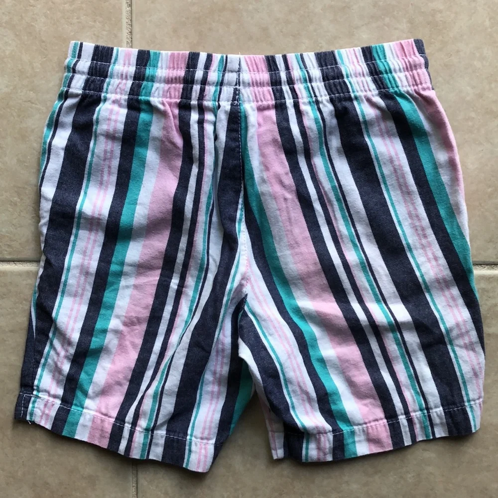 Wonder Nation Girls Multi Stripe Shorts - Picture 3 of 6